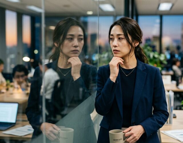 職場の窓に映る姿に絶望…おばさん見えする「巻き肩」を解消し美姿勢に変える方法