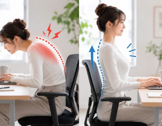 背筋を伸ばす意識が逆効果？ストレートネックや不調を招く「カチカチ背中」のリセット術