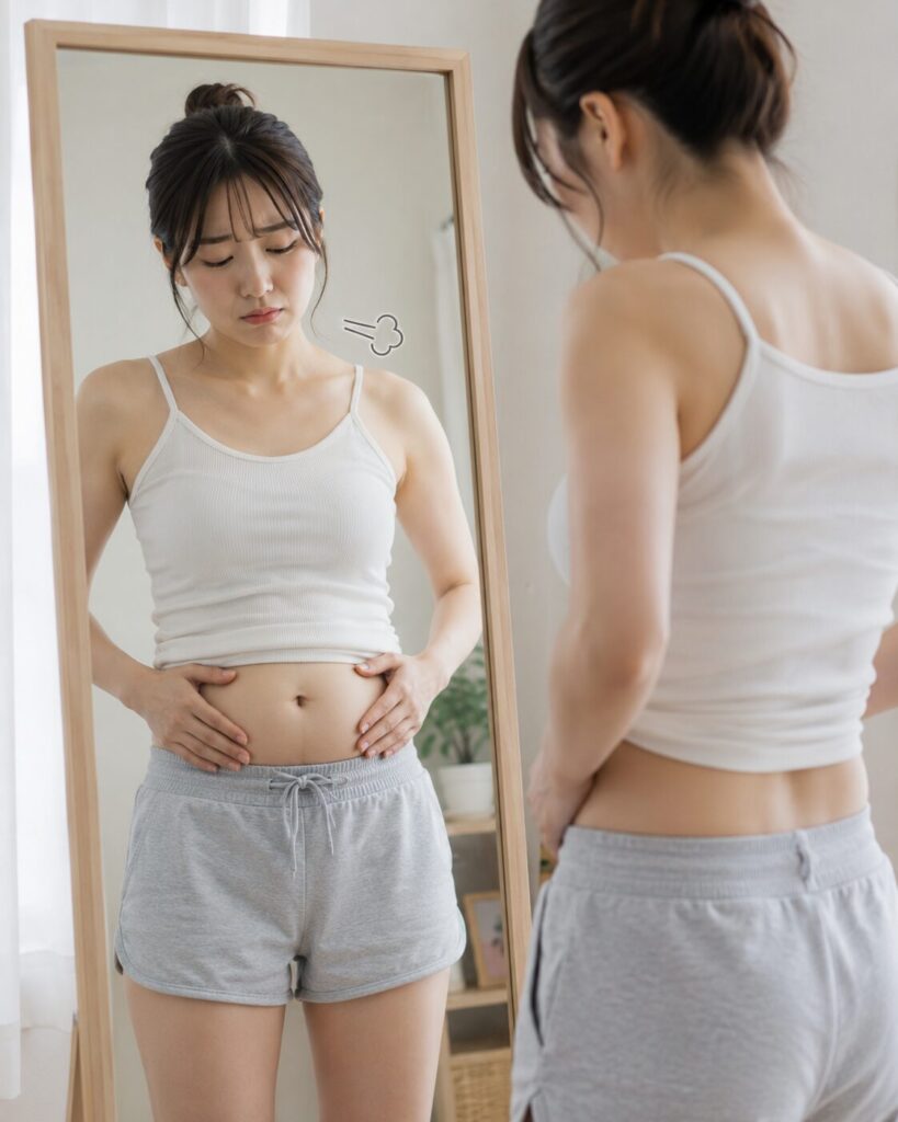 痩せ型体型の下腹ぽっこりにお悩みの方