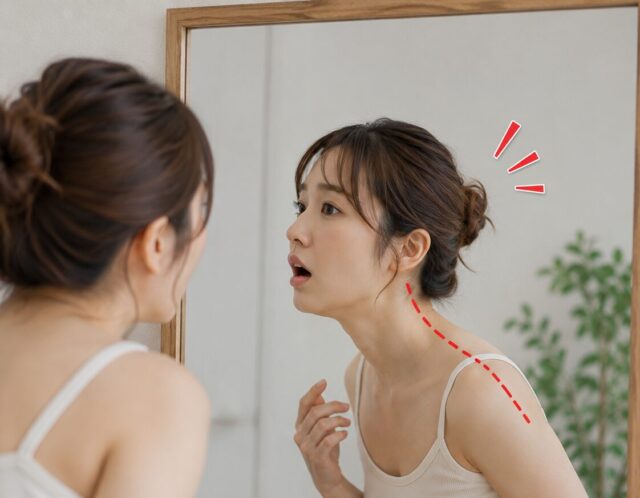 鏡を見て絶望…！頭が前に出るスマホ首の本当の原因と30秒の姿勢改善ケア