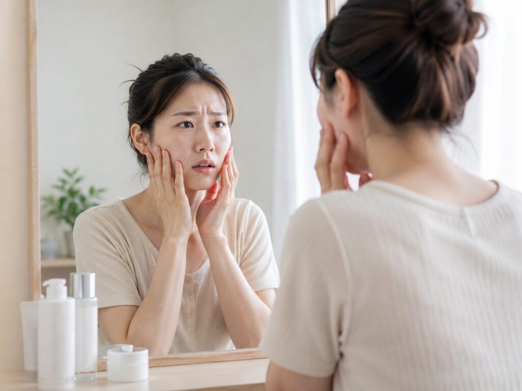 食いしばりによるエラ張りや顔のむくみにお悩みの女性