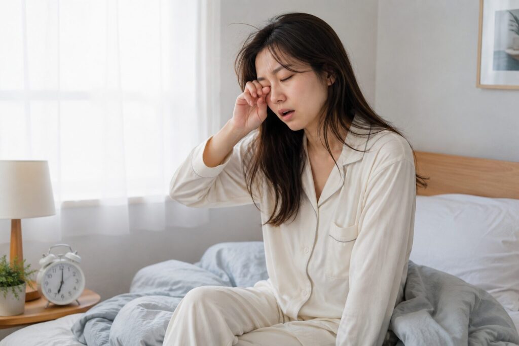 8時間寝ても疲れが取れないとお悩みの女性