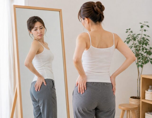 30代の出っ尻は骨盤が原因じゃない？反り腰を改善する10回骨盤リセット