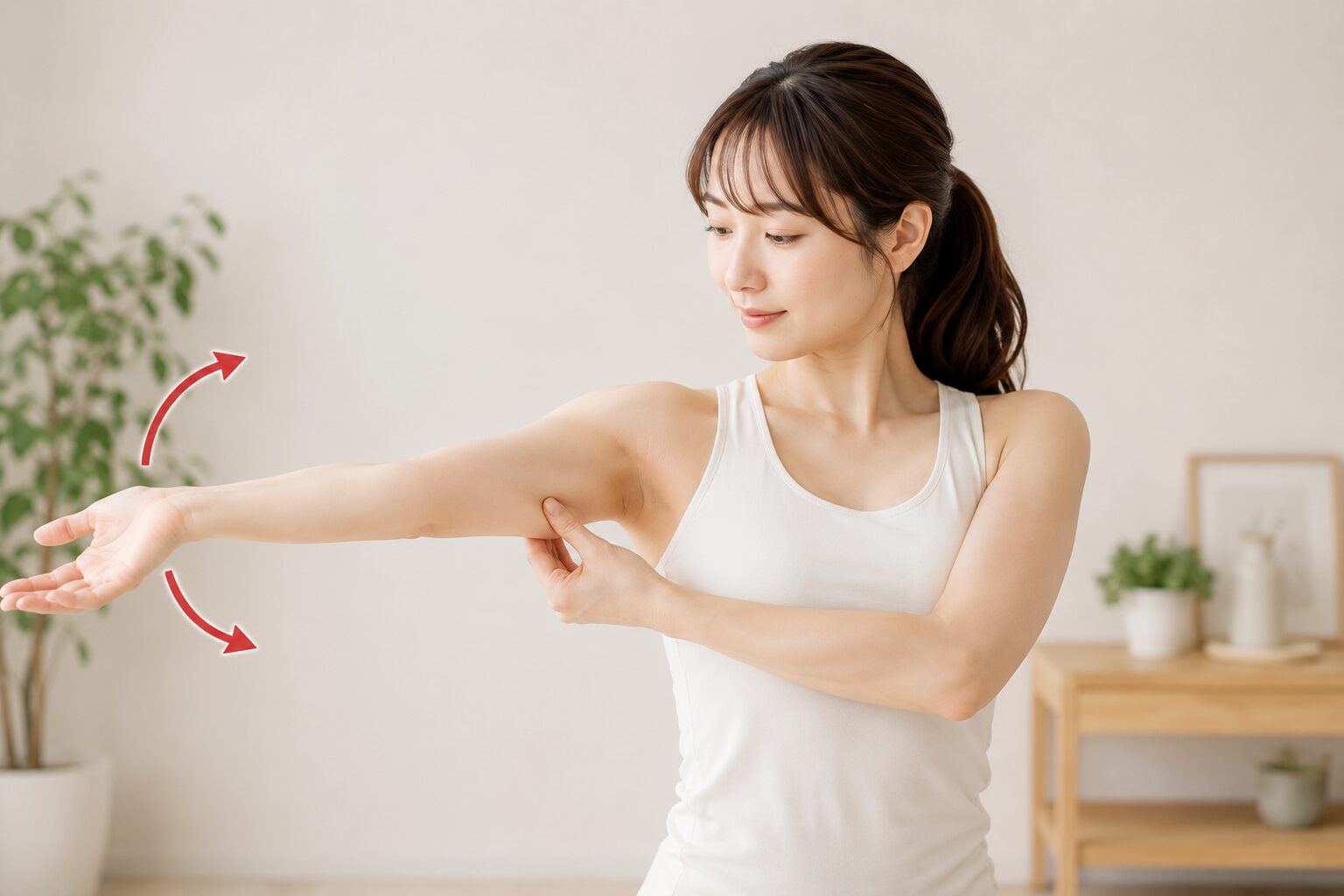 神経と筋膜の滑りを良くする巻き腕解放ケア