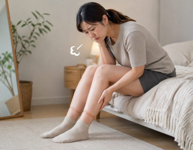 仰向け寝でつま先が下向く人は注意？一生のむくみを解消する1分タオルケア