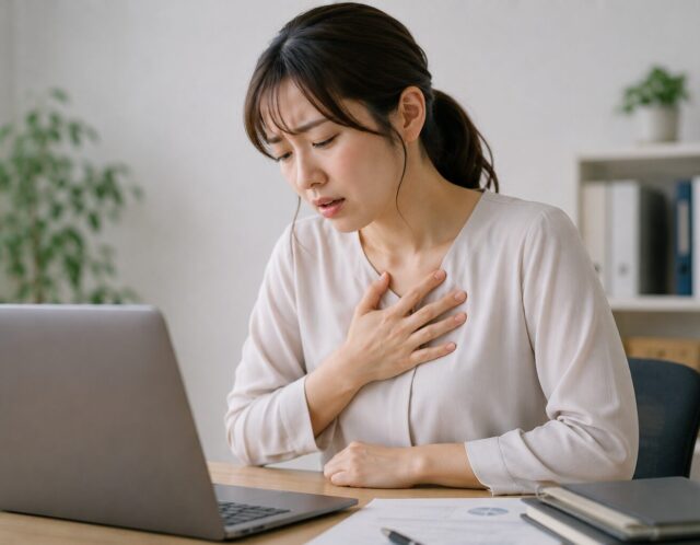 猫背改善は背中を伸ばすだけではダメ？息苦しさを解消する1分「谷間」ほぐし