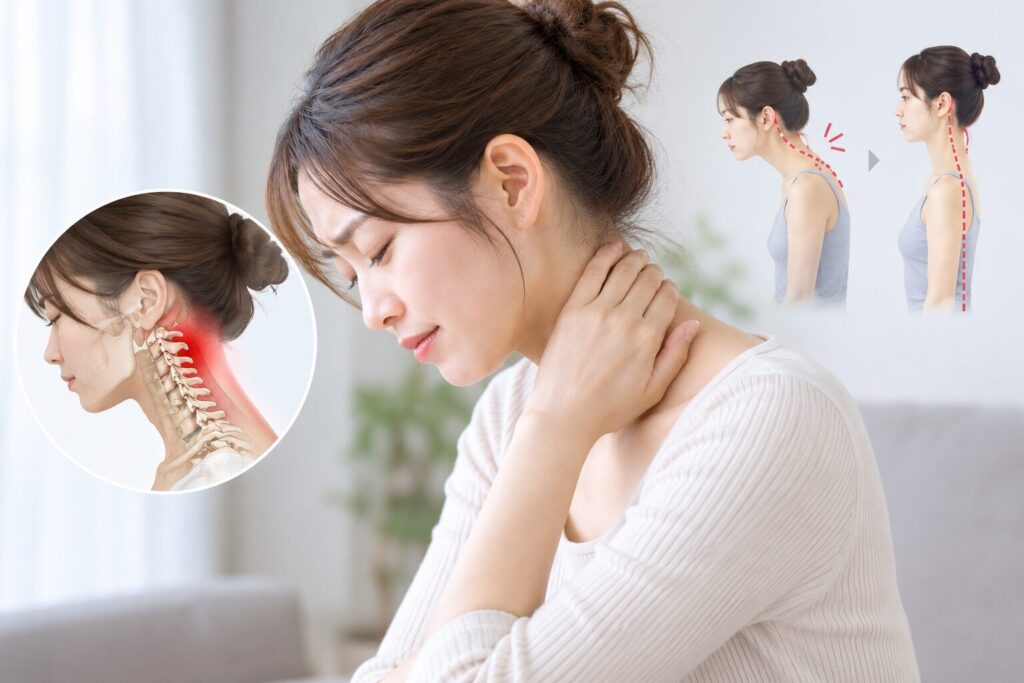 ストレートネックの悩みを緩和する簡単セルフケア