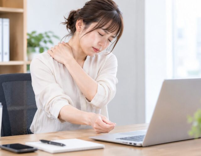 腕をほぐす順番が鍵！巻き肩・肩こりをスッキリ軽くする簡単セルフケア