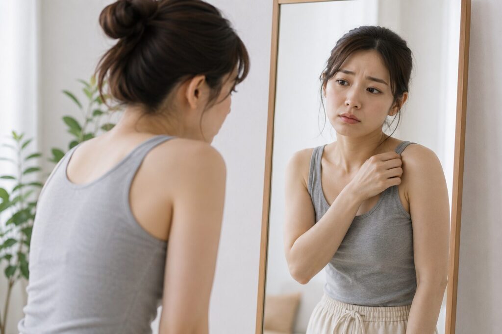 巻き肩の原因と前鋸筋のチェック方法