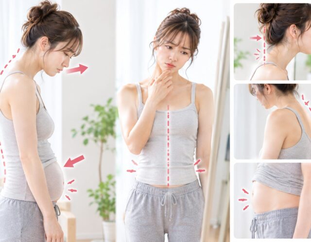 頭を戻せばお腹が出る？姿勢不良の「地獄ループ」を断ち切る簡単セルフケア
