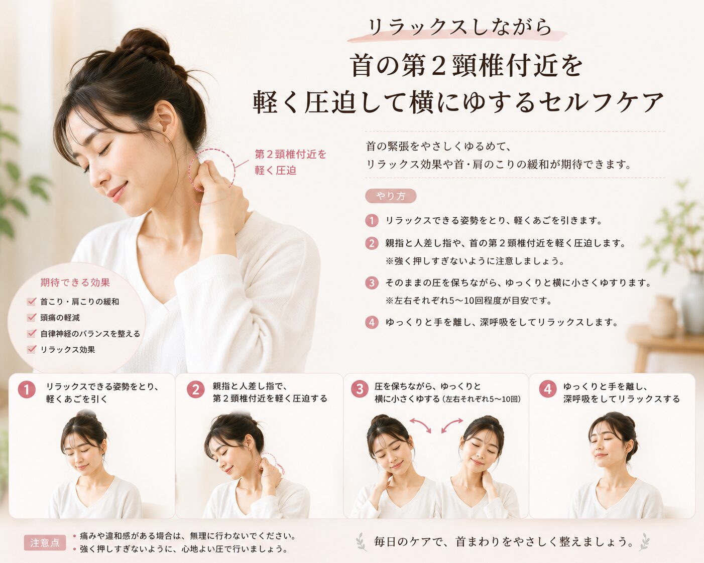 毎日続けられる簡単な首のセルフケア習慣