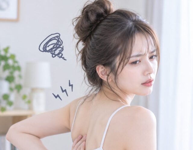 肩甲骨内側の違和感はグリグリ揉むと悪化する？正しい解消セルフケア