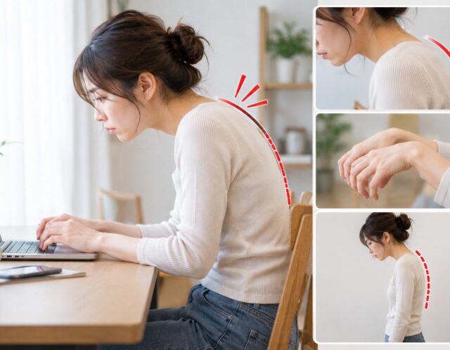 バキバキ肩こりの原因は「手」？巻き肩を根本から改善する手のひらストレッチ